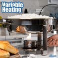 thumbnail image 3 of EHOMEA2Z Round Chafing Dish 5 QT Buffet Servers and Warmers, Chaffing Servers with Covers, Catering, Chafer, Folding Stand, Food Warmer for Parties Buffets (4), 3 of 6