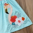 thumbnail image 5 of Seyurigaoka Toddler Kids Girls Flamingo Summer Casual Dress Sundres Clothes 1-6T, 5 of 8