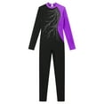 thumbnail image 3 of YIZYIF Big & Little Girls Long Sleeve Unitard Full Length Jumpsuit One Piece Bodysuit Gymnastics Ballet Dance Leotard, 3 of 5