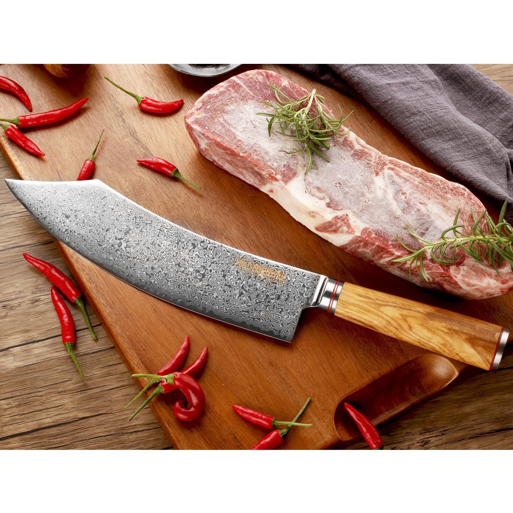 YOUSUNLONG Buther knife 10 Inch - Japanese Damascus Steel kitchen knives