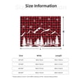 thumbnail image 5 of Zufioo Christmas Tree Buffalo Plaid Print Horizontal Flannel Blanket, Anti-wrinkle, Anti-shrinkage, Anti-allergic Plush Blanket, Household Items Suitable for Bedroom-40"x30", 5 of 6