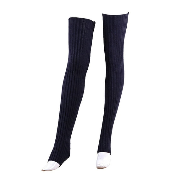 ZSQDM Long Leg Warmer, 31.5 Inch Length Leg Knit Over The Knee Extra Long Winter Soft Thick Thigh High Footless Socks For Women Winter Heavy Crew Socks
