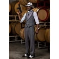 thumbnail image 2 of Men's Ruthless Gangster Costume Adult 1920s Mobster Costume Large, 2 of 7