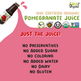 thumbnail image 3 of IOS Love Organic Juice - USDA Organic Certified - Cold Pressed, No Added Sugar, No Water, No Artificial Colors, No Preservatives, No Flavors Added, No Gluten - 33.8 Fl Oz (Pomegranate, Pack of 6), 3 of 8