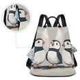 thumbnail image 5 of FORMRS Women's Travel Backpack Purse Anti-Theft Hidden Pockets Casual Shoulder Bag, Cute Puffin, 5 of 7