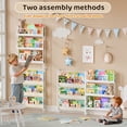 thumbnail image 4 of BECOKOME 6-Tier Kids Bookshelf Wall Mounted, Bookcase for Kids, Behind Door Book Organizer for Toddler Nursery, Corner Wall Bookshelf for Bedroom Playroom, Toy & Book Storage, 4 of 9