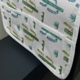 thumbnail image 3 of Cactus Microwave Oven Cover, Watercolor Style Botanical Pattern with Prickle Plant Cacti and Herbs Image, Water Resistant Organizer with Pockets for Kitchen, 36" x 12", Multicolor, by Ambesonne, 3 of 4