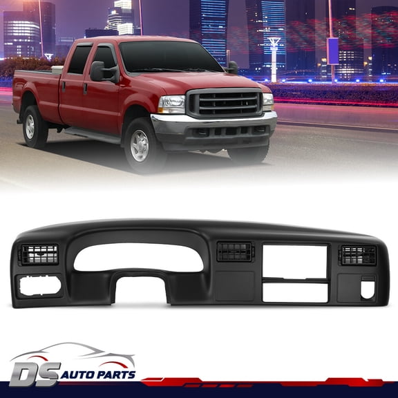 Black Dash Instrument Cluster Bezel Panel Fit For 99-04 Ford F250 F350 Superduty