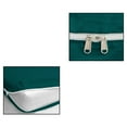 thumbnail image 6 of 4 Piece Zipper Sheet Set Includes (1 Zipper Fitted Sheet, 1 Flat Sheet And 2 Zipper PillowCase) with 8 Inch Deep Pocket 800 TC 100% Egyptian Cotton Solid Teal Color Cal King Size, 6 of 7