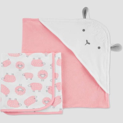 baby pink towel set