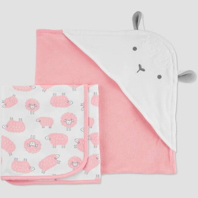 baby girl bath towel sets