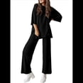 thumbnail image 1 of Traje Informal de Dos Piezas para Mujer, Ideal para Viajes y Vacaciones. Negro XL, 1 of 9