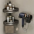 thumbnail image 4 of Dvkptbk Storage Bracket Hair Dryer Rack Bathroom Hair Dryer Hanging Rack Hair Dryer Placement Storage Rack Folding Hair Dryer Price Storage Bracket Can Hang Jewelry Storage & Organization, 4 of 8
