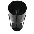 thumbnail image 4 of CosmoLiving by Cosmopolitan 24", 32"H Black Metal Planter with Removable Stand (2 Count), 4 of 10