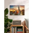 thumbnail image 2 of Awkward Styles New York Sunrise Time NYC Cityscape NY Artwork New York Canvas Prints New York Framed Picture American Gifts Manhattan View Sunset in New York Canvas Wall Decor Vintage Wall Art, 2 of 7