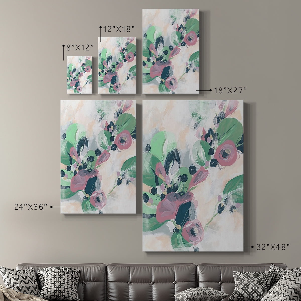 Tropical Branch Fresco II Premium Gallery Wrapped Canvas - Ready to Hang