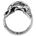 thumbnail image 2 of Sterling Silver Horse Saddle Ring Oxidized Diamond Cut Finish, size 12, 2 of 3