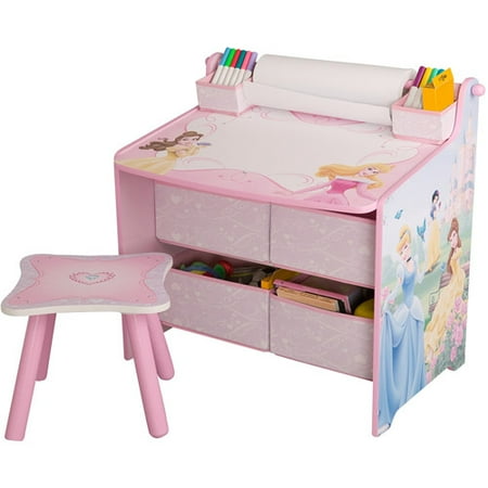 Disney - Princess - Art Desk with Storage Organization