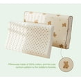 thumbnail image 3 of OYS Kids Natural Latex Pillows for Side & Back Sleeping, with Organic Cotton Cartoon Pillowcase for Boys Girls 6-16 Years, Travel Pillow (Little Bear, 19.3" x 11.8" x 2.8"/3.5"）, 3 of 9