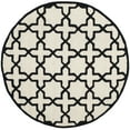 thumbnail image 4 of SAFAVIEH Cambridge Liz Geometric Wool Runner Rug, Ivory/Black, 2'6" x 8', 4 of 10