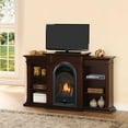 thumbnail image 6 of ProCom Dual Fuel Ventless Gas Fireplace System - 15,000 BTU, T-Stat Control, Chocolate Finish with Shelves - Model# PCS150T-CBS, 6 of 6