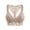 Beige, variant on Women's Plus Size Lace Bra Removable Padded Sexy Racerback Breathable Bralette Plus Size Sports Bras,Beige,XL