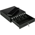 thumbnail image 3 of KFFKFF Cash Management Drawer, 13" Dual-Access, Easy-to-Remove Setup, Includes 4 Bill 5 Coin Tray & 2 Keys, Space-Saving for Retail, Bars, Cafes, Eateries, 3 of 9