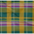 thumbnail image 4 of oneOone Cotton Poplin Twill Dark Teal Green Fabric Madras Check Craft Projects Decor Fabric Printed By The Yard 56 Inches Wide, 4 of 4