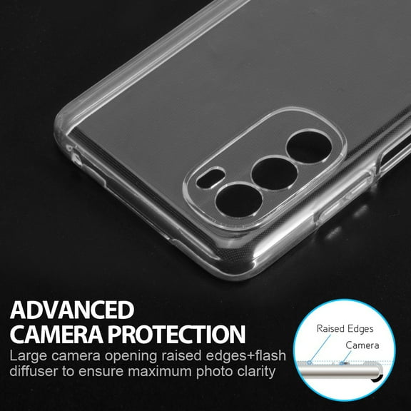 Xpm Case for Motorola Moto G Stylus 5G 2022 Crystal Clear Transparent TPU Flexible Rubber Silicone Ultra Thin Slim Gel Soft Skin Cover - Clear