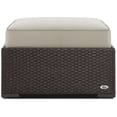 thumbnail image 4 of Serta Laguna Wicker Patio Ottoman in Brown, 4 of 8
