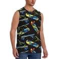 thumbnail image 2 of Kdxio Colorful Skateboard for Men's Muscle T-shirt,Sleeveless for Workout Running Athletic Gym Lounge Casual, 2 of 5