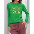 thumbnail image 2 of Country Xmas Y'all Holiday Women's Long Sleeve, 2 of 4