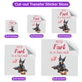 thumbnail image 5 of Every Fart is Love Note Doberman Pinscher Guilty Face Happy Valentine's Cutout Transfer Sticker Doberman Dog Lover Gifts Transparent Decal Art Decor - 01016, 5 of 5