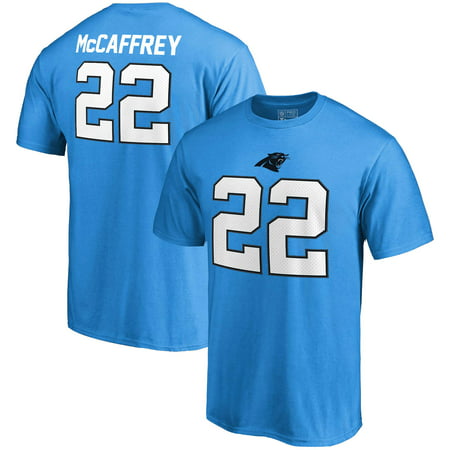 Christian McCaffrey Carolina Panthers NFL Pro Line by Fanatics Branded Authentic Stack Name & Number T-Shirt -