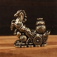 thumbnail image 3 of 4Pcs Horse Statues Feng Shui 2026 Year of Horse Tabletop Brass Ornaments for Chinese New Year Blessing Souvenir Spring Festival Zodiac Copper Crafts Home Room Office Decoration, 3 of 9