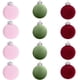thumbnail image 2 of Fiudx Artículos en oferta con ofertas flash 12 piezas de bolas navideñas de terciopelo flocadas, adornos de bolas de plástico para árbol de Navidad, adornos colgantes decorativos para árbol de Navida, 2 of 4