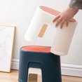 thumbnail image 3 of 2pcs Plastic Foot Stool Toilet Stepping Stool Bathroom Stool Nonslip Step Stool, 3 of 8