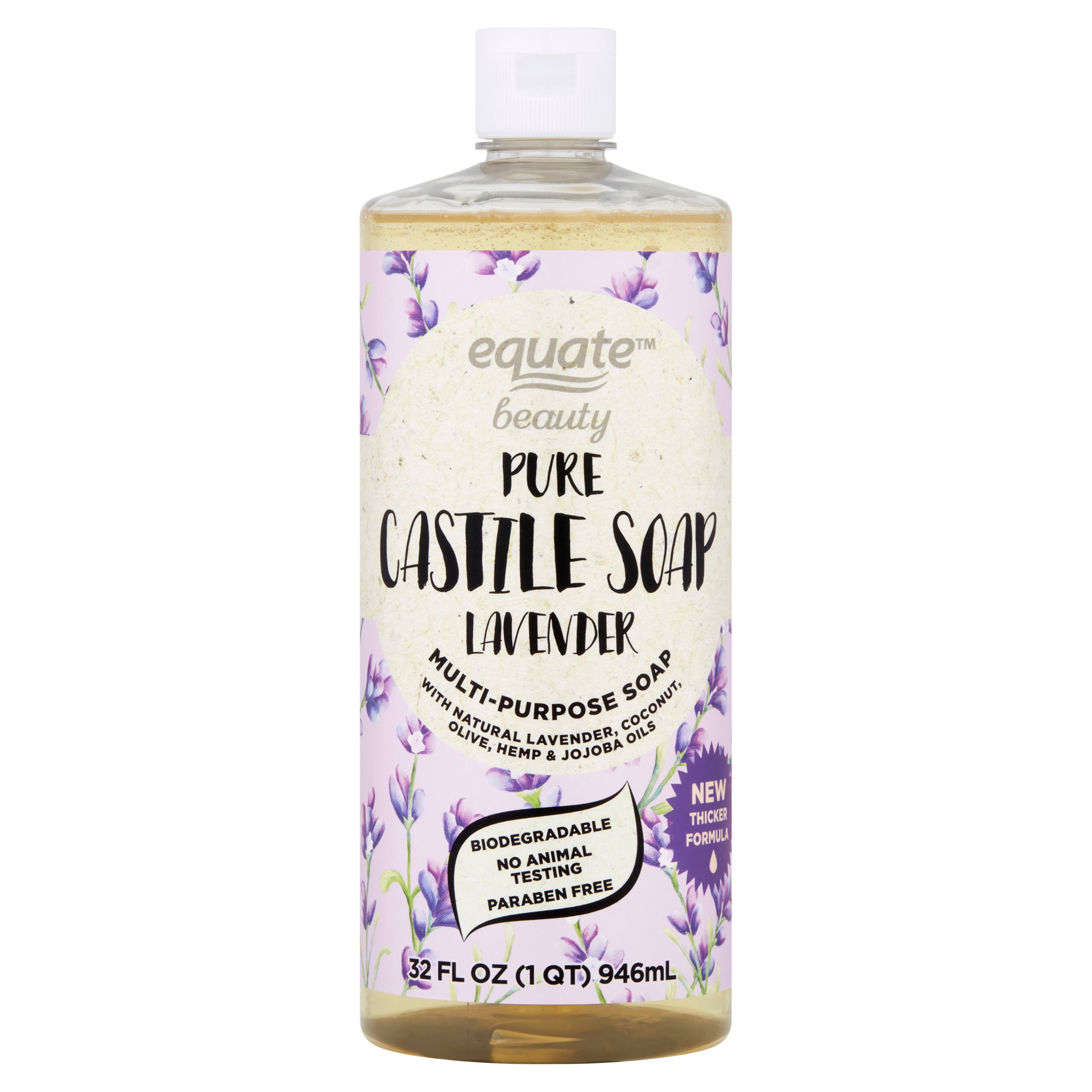 Equate Beauty Lavender Pure Castile Soap, 32 fl. Oz.