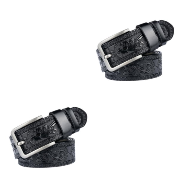 Cinturón Masculino Sonducket PU Negro 120cm 2Conjunto