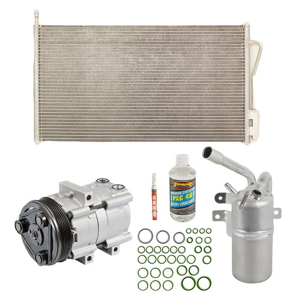 For Ford Focus 2006 2007 A/C Kit w/ AC Compressor Condenser & Drier - BuyAutoParts