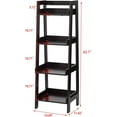 thumbnail image 5 of UTEX 4-Tier Ladder Shelf,Bathroom Open Wood Shelving Unit (Espresso), 5 of 6