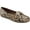Natural Snake Faux Leather, variant on Women's Aerosoles Day Drive Moccasin Dark Tan Faux Leather 7 W