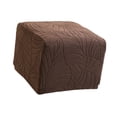 thumbnail image 1 of Funda Cuadrada para , Reposapiés, Taburete de Almacenamiento Ligero Y Suave, Taburete de Moda, Funda Protectora para para El Hogar. Café, 1 of 8