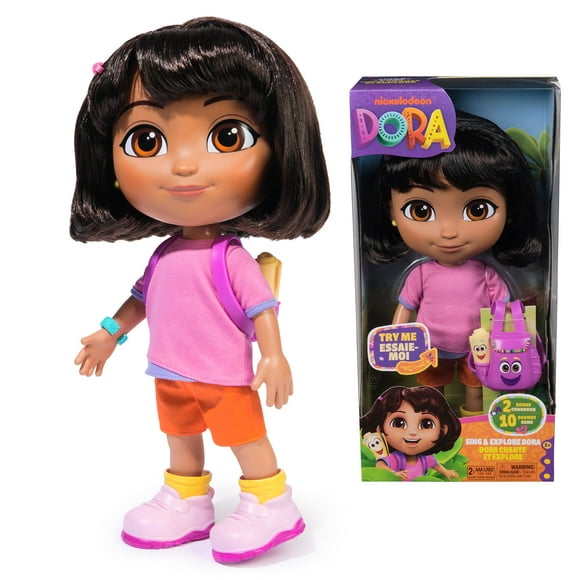 Dora, Dora Chante et explore, poupée avec musique, effets sonores, répliques bilingues, vêtements et accessoires de poupée, jouets pour filles et garçons, à partir de 3 ans