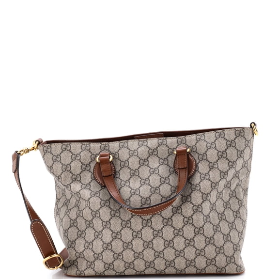 Pre-Owned Convertible Soft Tote GG Coated Canvas with Leather Small By Rebag