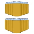 thumbnail image 1 of Fundas para enfriador de latas PartyPrints Gold paquete de 25 para latas de 355 mL y 473 mL, 1 of 7