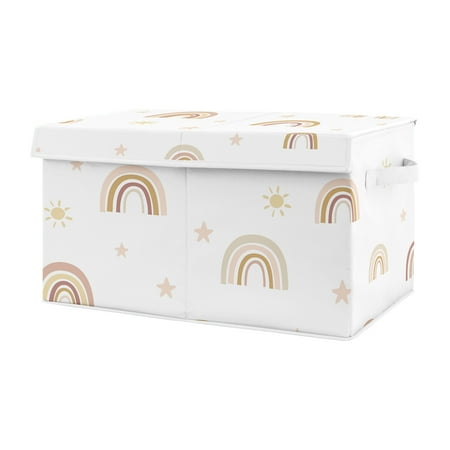 UPC: 0846480091639 | Boho Rainbow Storage Fabric Toy Box by Sweet Jojo Designs