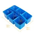 thumbnail image 2 of ECR4Kids 6-Compartment Large Plastic Caddy, Multipurpose Organization, Primary, 6-Pack, 2 of 9