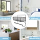 thumbnail image 2 of 1 estante de baño sin perforaciones, estante de almacenamiento de hierro para baño, inodoro, cocina, montado en la pared, 2 of 7