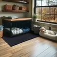 thumbnail image 3 of Mohawk Home Solid All Purpose 1/2" Non Skid Heavy Duty Rubber Floor Mat Pebble, Black, 2' x 2', 3 of 10